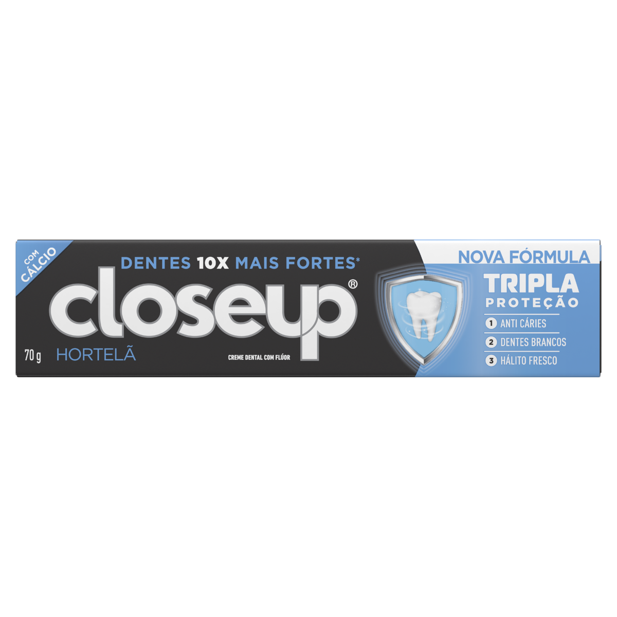 Creme Dental CloseUp Tripla Prote&ccedil;&atilde;o Hortel&atilde; 70g