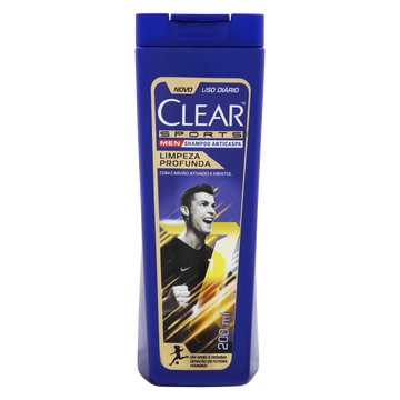 Shampoo Anticaspa Clear Men Sports Frasco 200ml