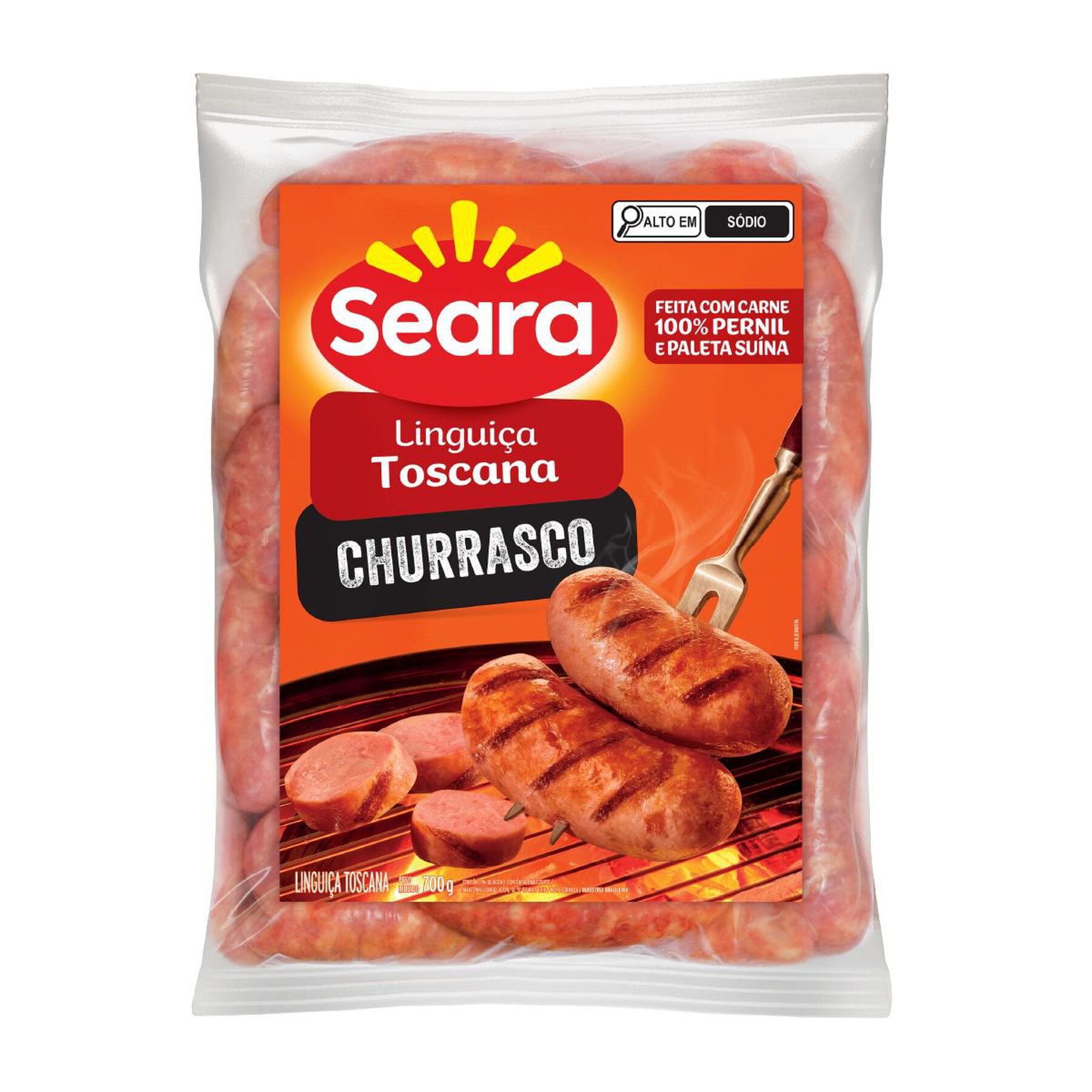 Lingui&ccedil;a Toscana Churrasco Seara 700g&nbsp;