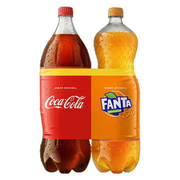Kit Refrigerante Coca-Cola + Laranja Fanta 2l Cada Leve Mais Pague Menos
