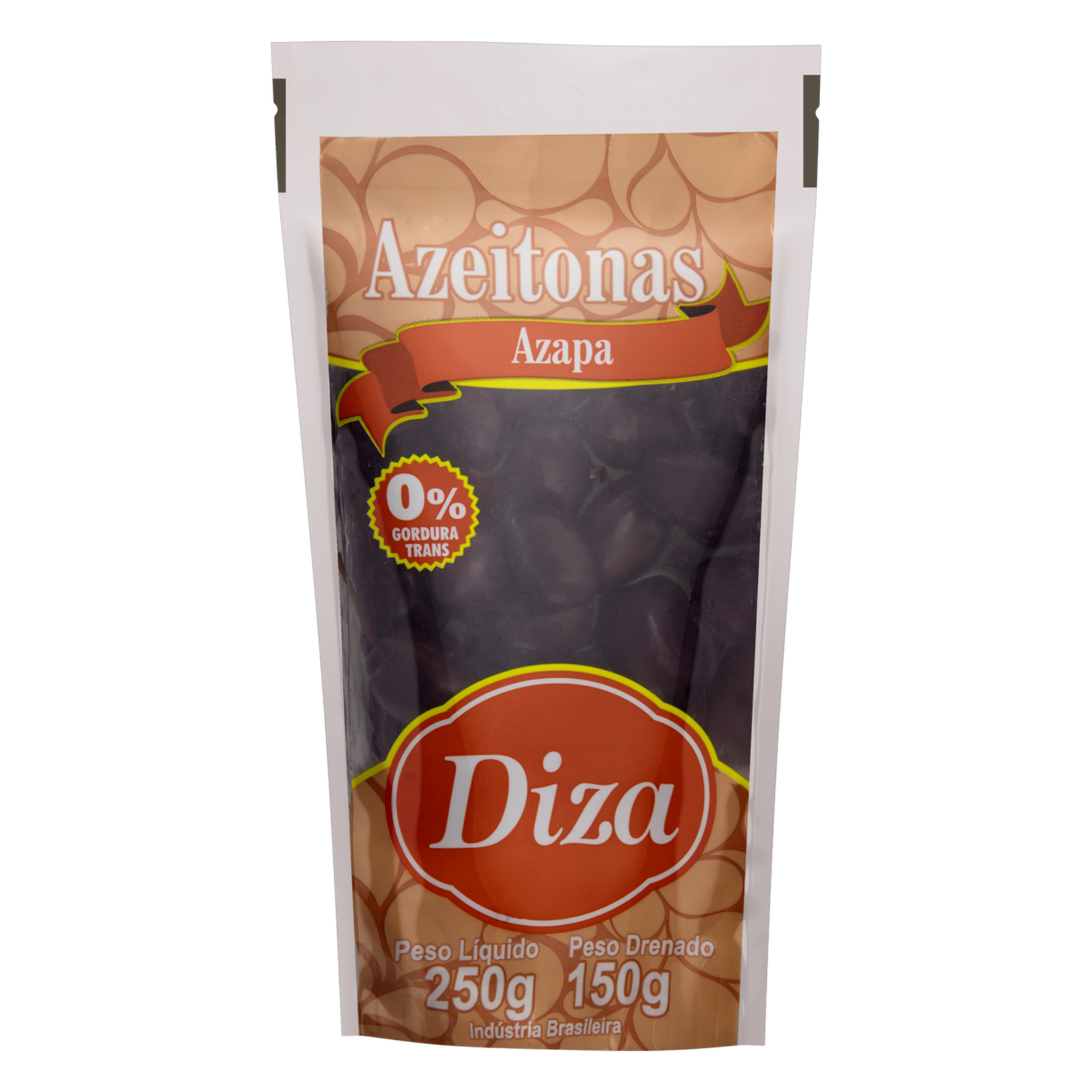 Azeitona Preta em Conserva Azapa Diza Sachê 150g