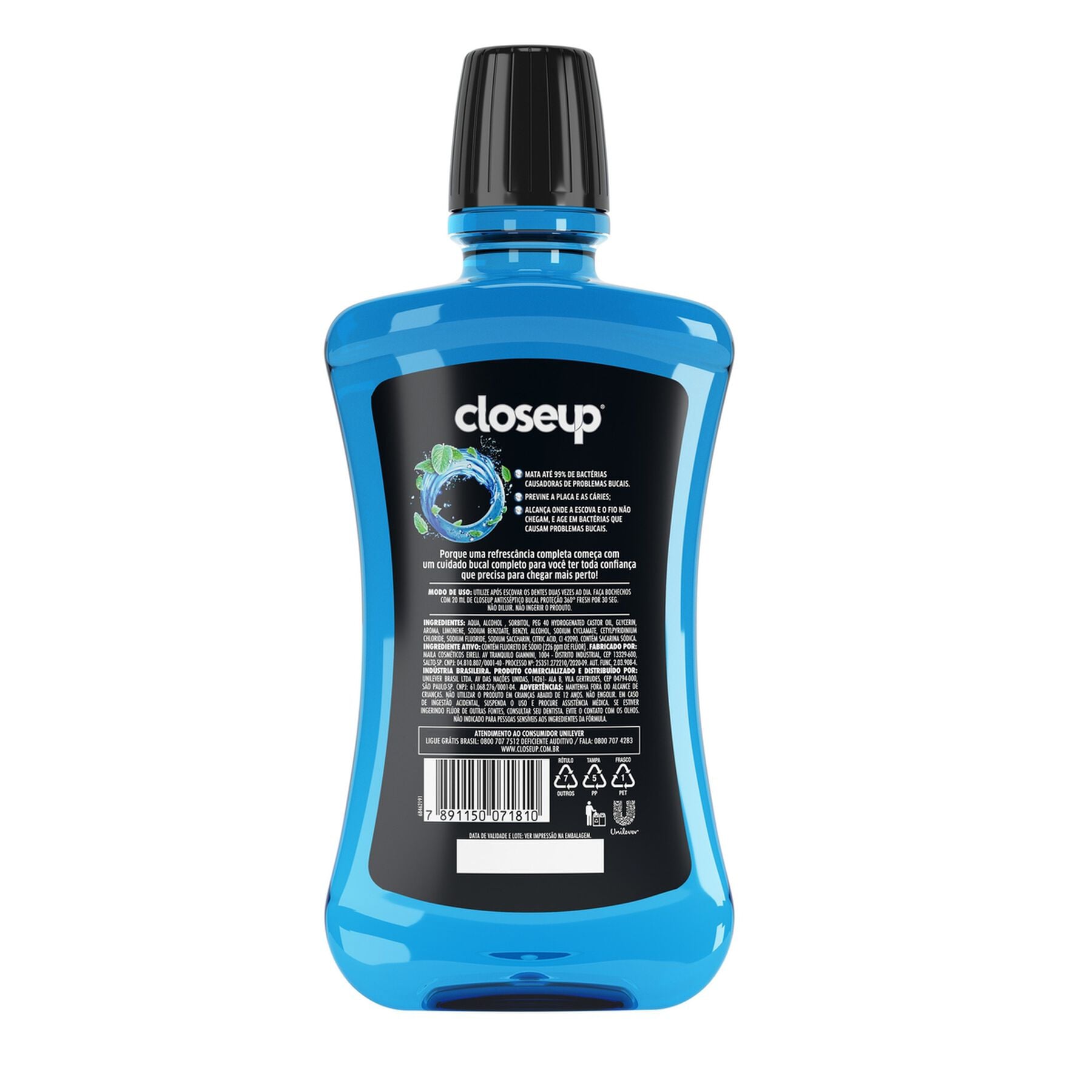 Antiss&eacute;ptico Bucal CloseUp Ice com &Aacute;lcool 500ml&nbsp;