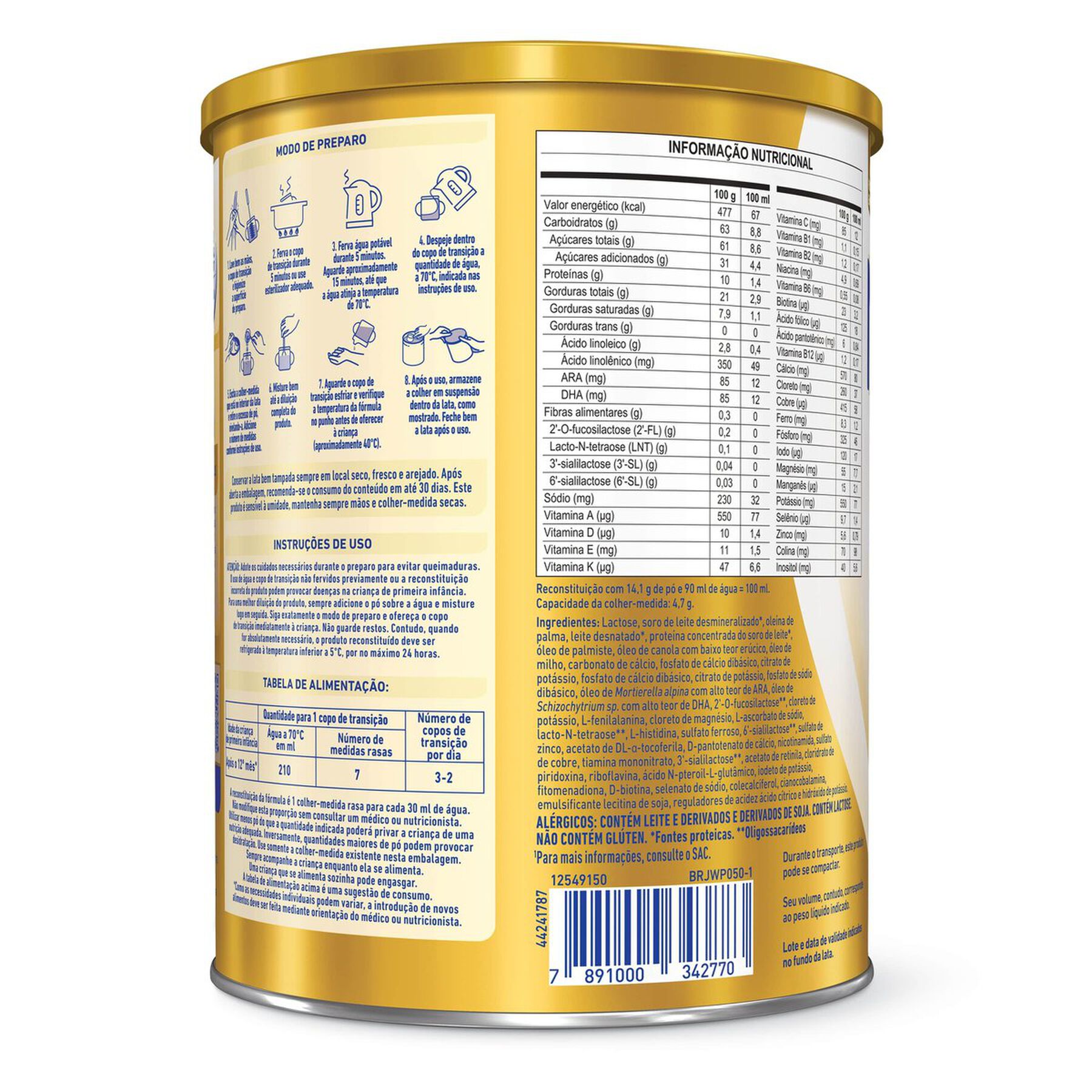 Fórmula Infantil Nanlac Supreme Pro 800g