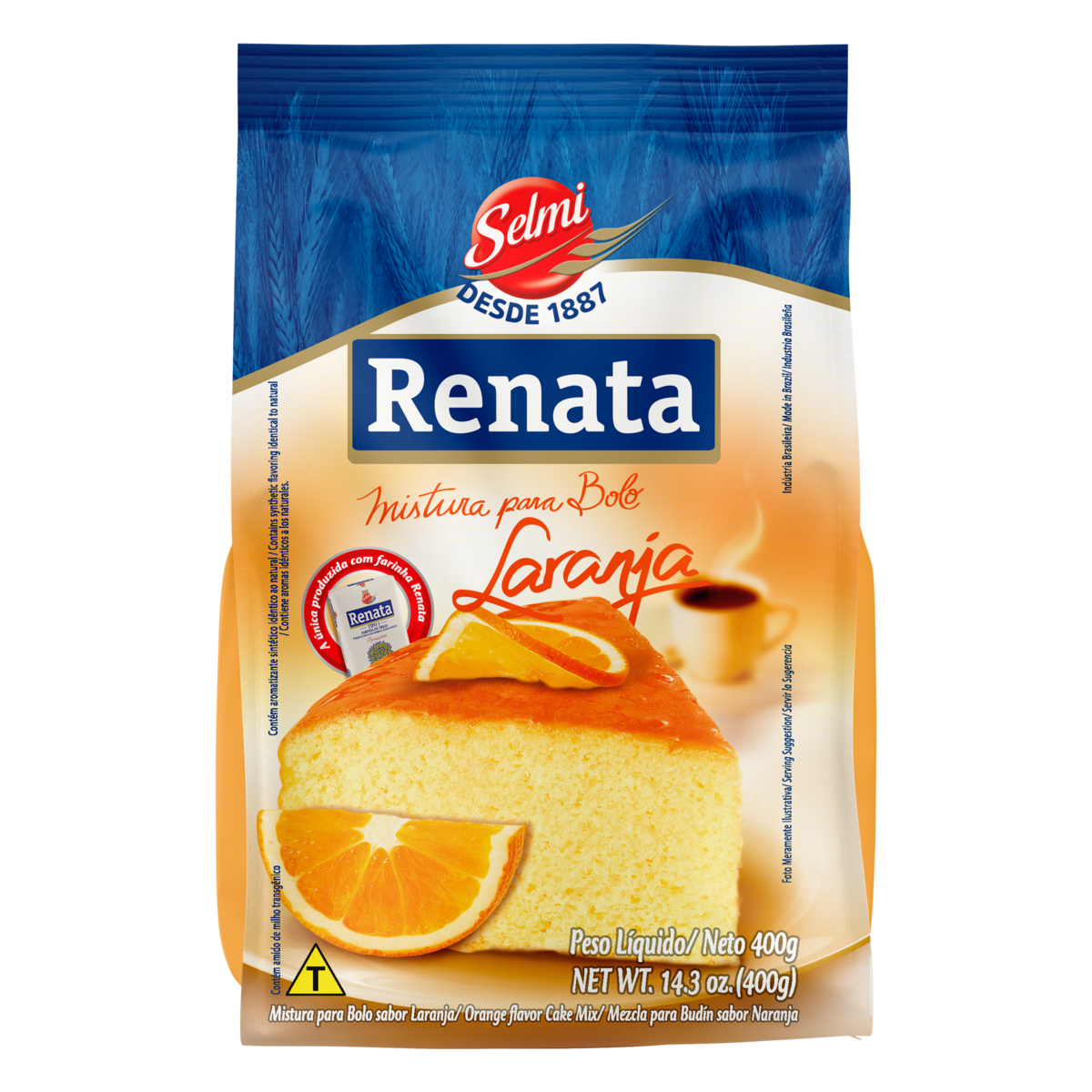 Mistura para Bolo Laranja Renata 400g
