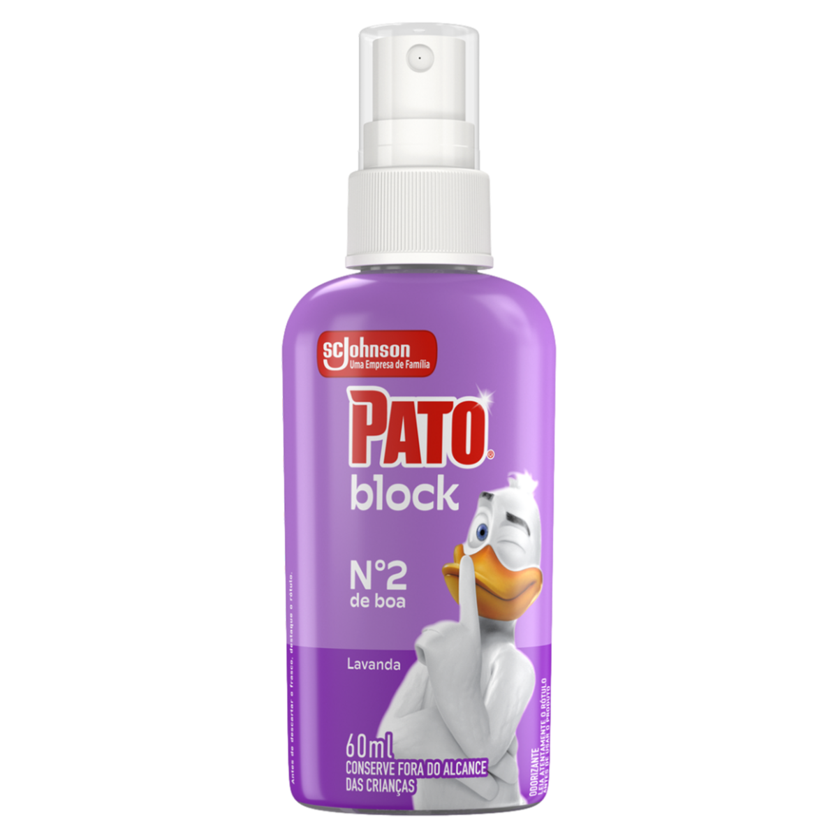 Odorizador Sanit&aacute;rio L&iacute;quido Lavanda Pato Block 60ml Spray