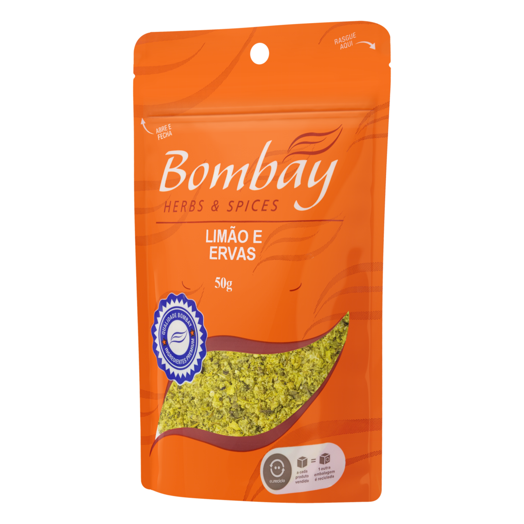 Lim&atilde;o e Ervas Bombay Pouch 50g