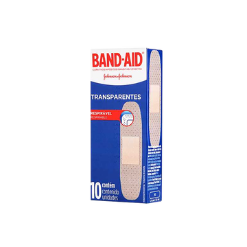 Curativo Band-Aid Transparentes Johnson e Johnson C/10 Unidades