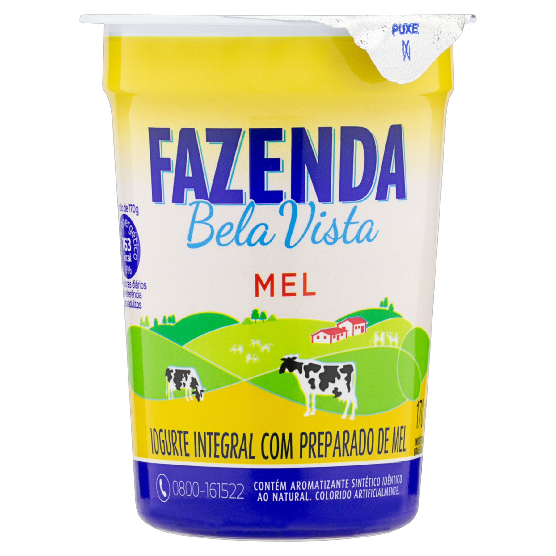 Iogurte Integral Mel Fazenda Bela Vista Copo 170g