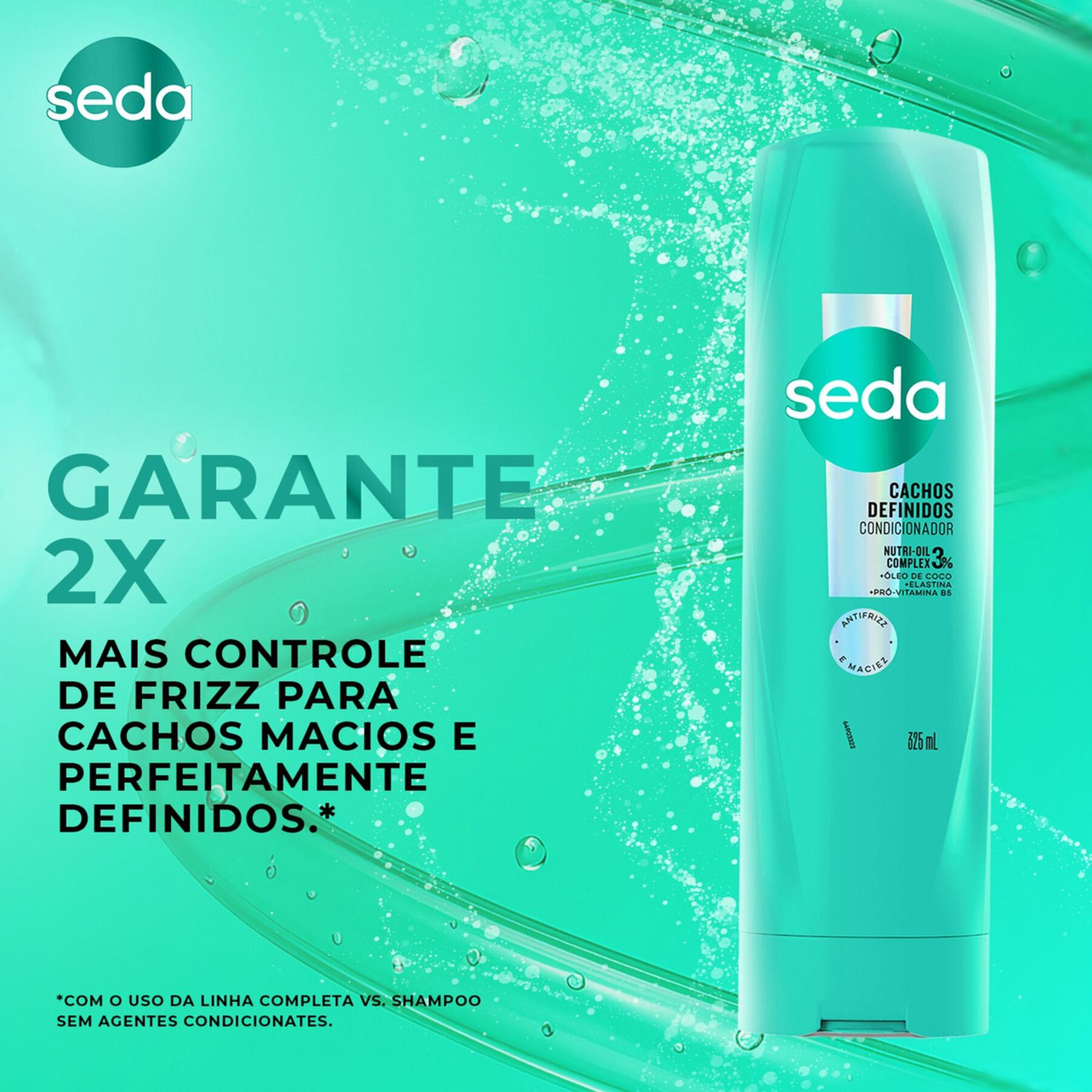 Condicionador Cachos Definidos Seda Frasco 325ml