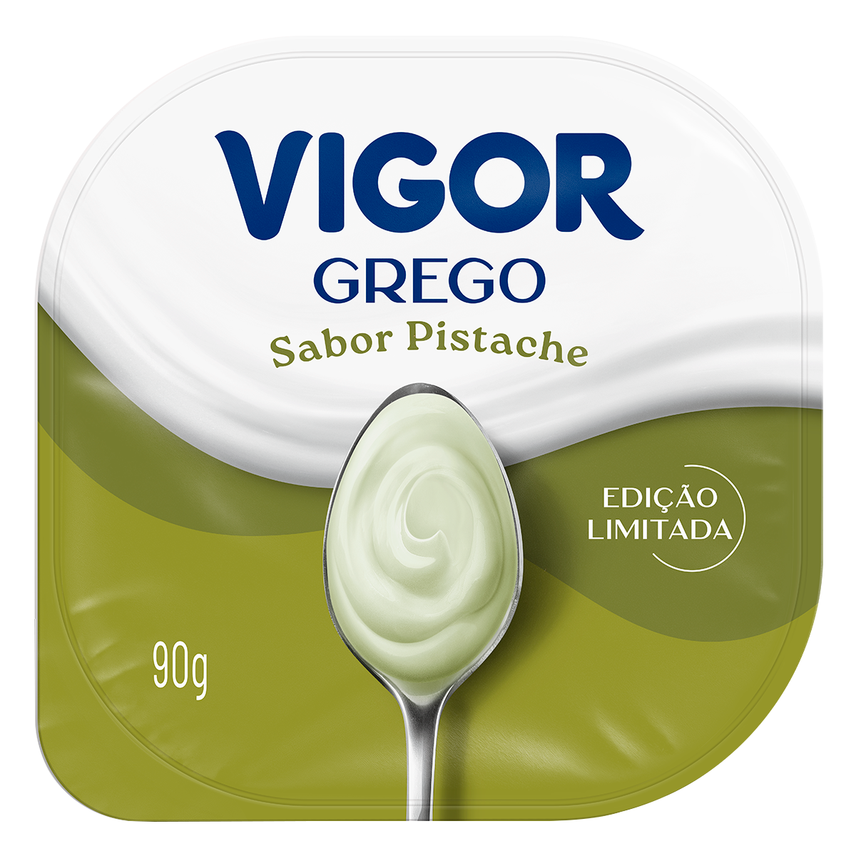 Iogurte Grego Pistache Vigor Pote 90g
