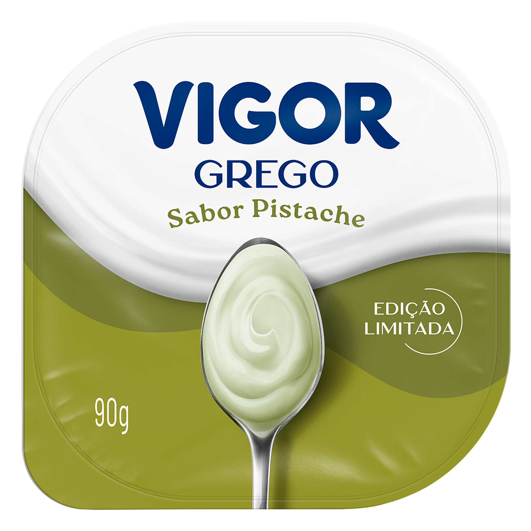 Iogurte Grego Pistache Vigor Pote 90g
