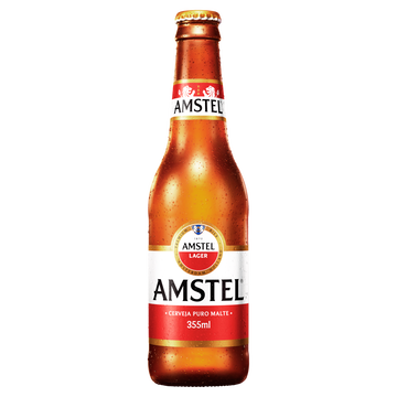 Cerveja Puro Malte Amstel Garrafa 355ml
