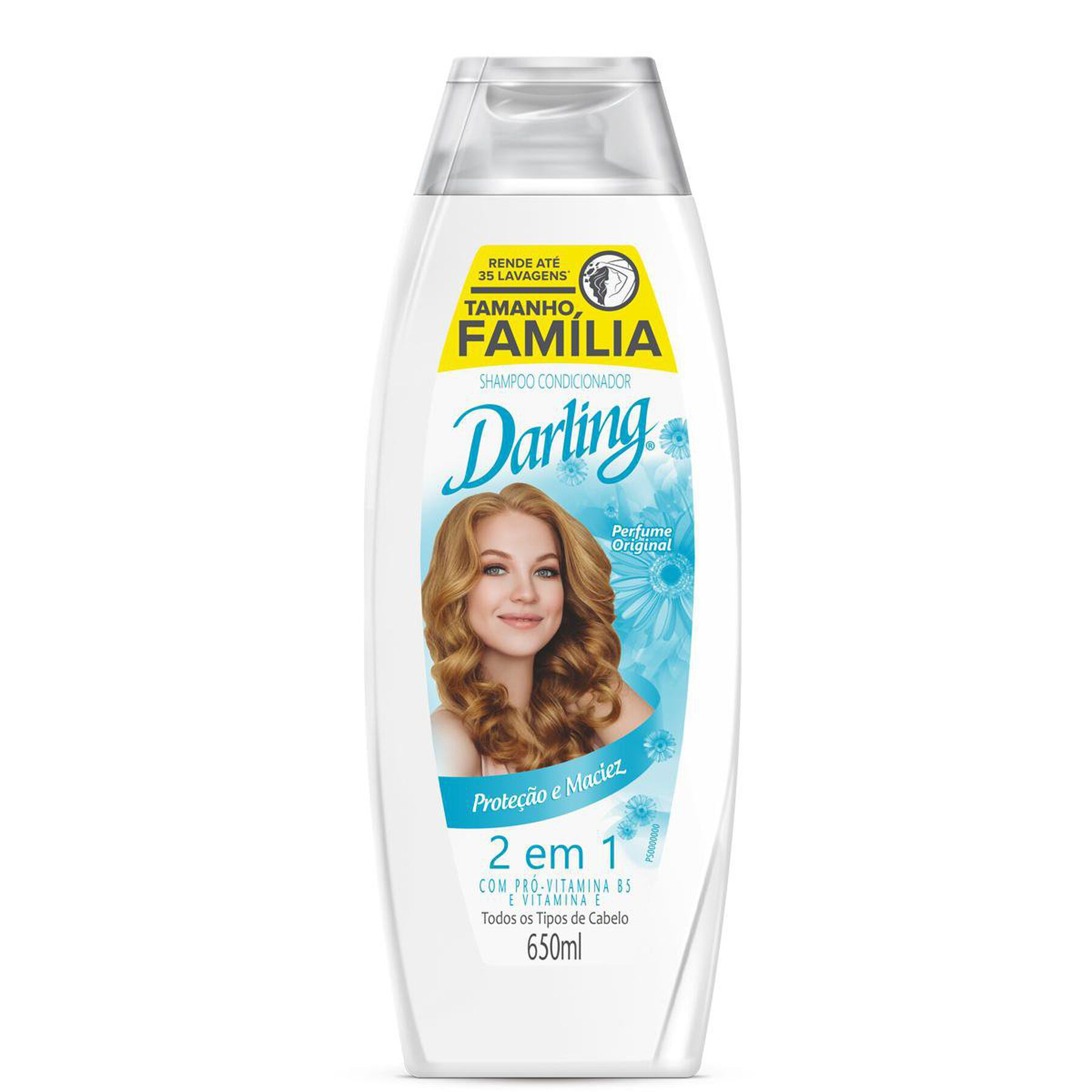 Shampoo 2 em 1 Darling Prote&ccedil;&atilde;o e Maciez Frasco 650ml