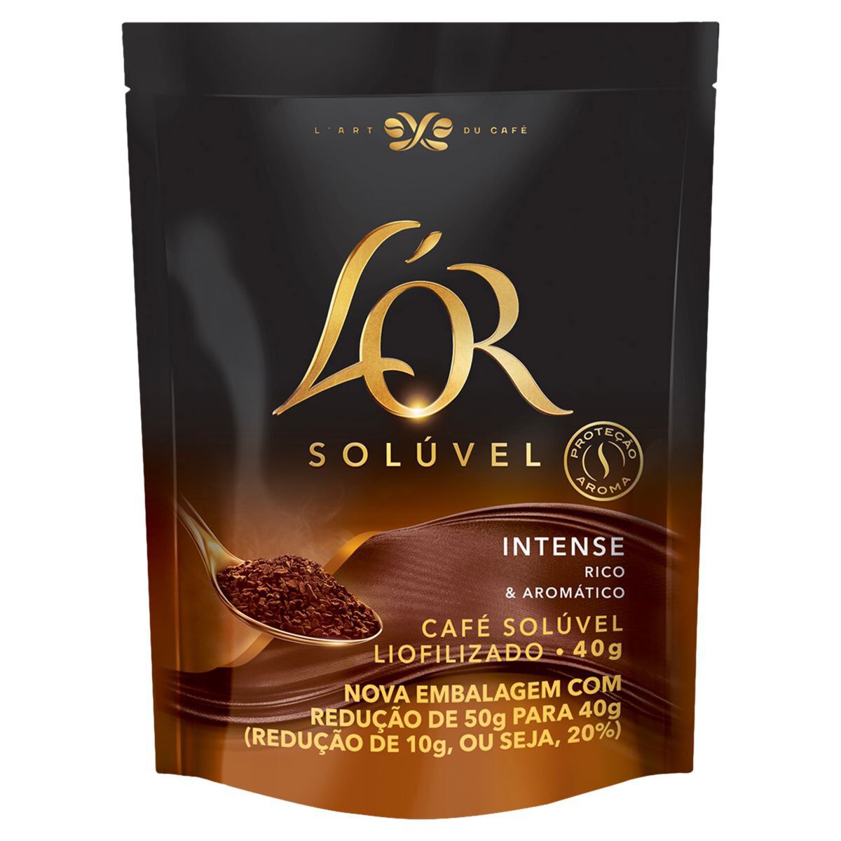 Caf&eacute; Sol&uacute;vel Liofilizado Intense L'or Sach&ecirc; 40g
