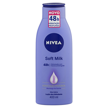 Loção Deo-Hidratante Nivea Soft Milk Frasco 400ml