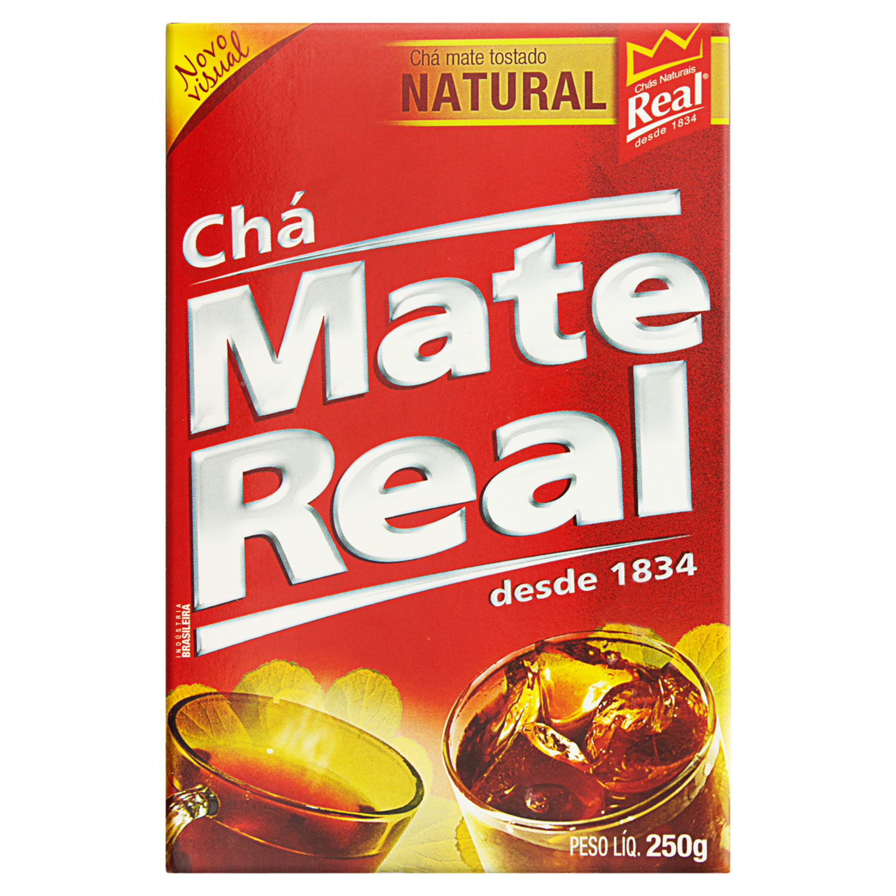Chá Mate Tostado Natural Real Caixa 250g