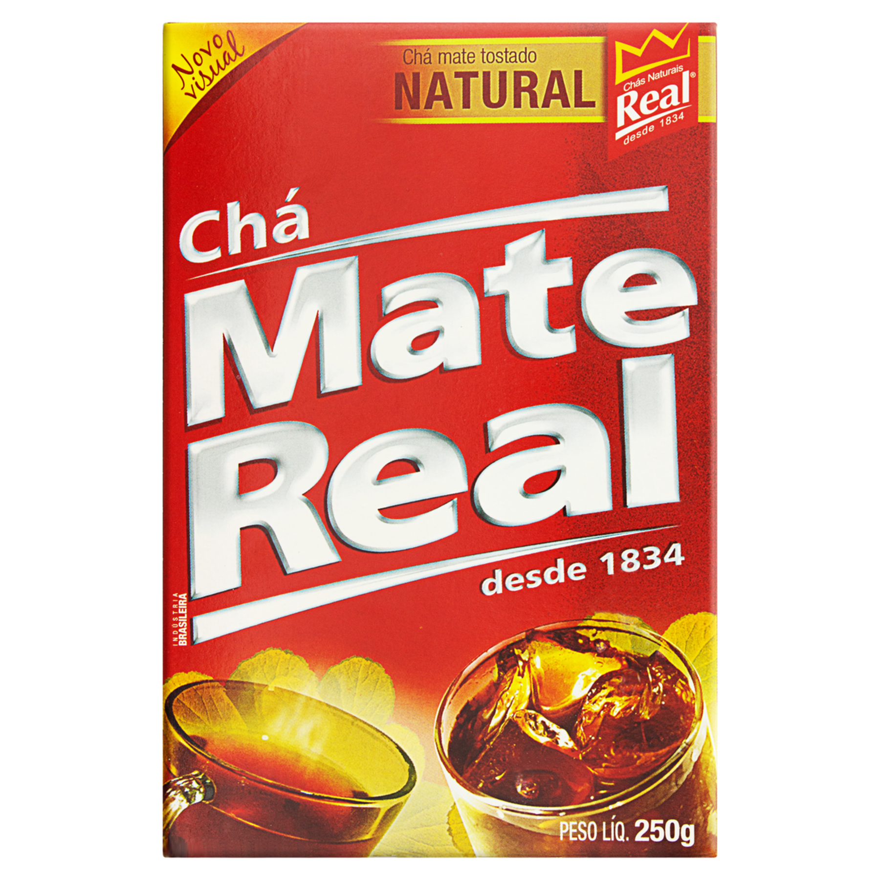 Ch&aacute; Mate Tostado Natural Real Caixa 250g&nbsp;