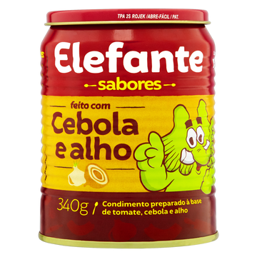 Extrato de Tomate Cebola e Alho Elefante Lata 340g