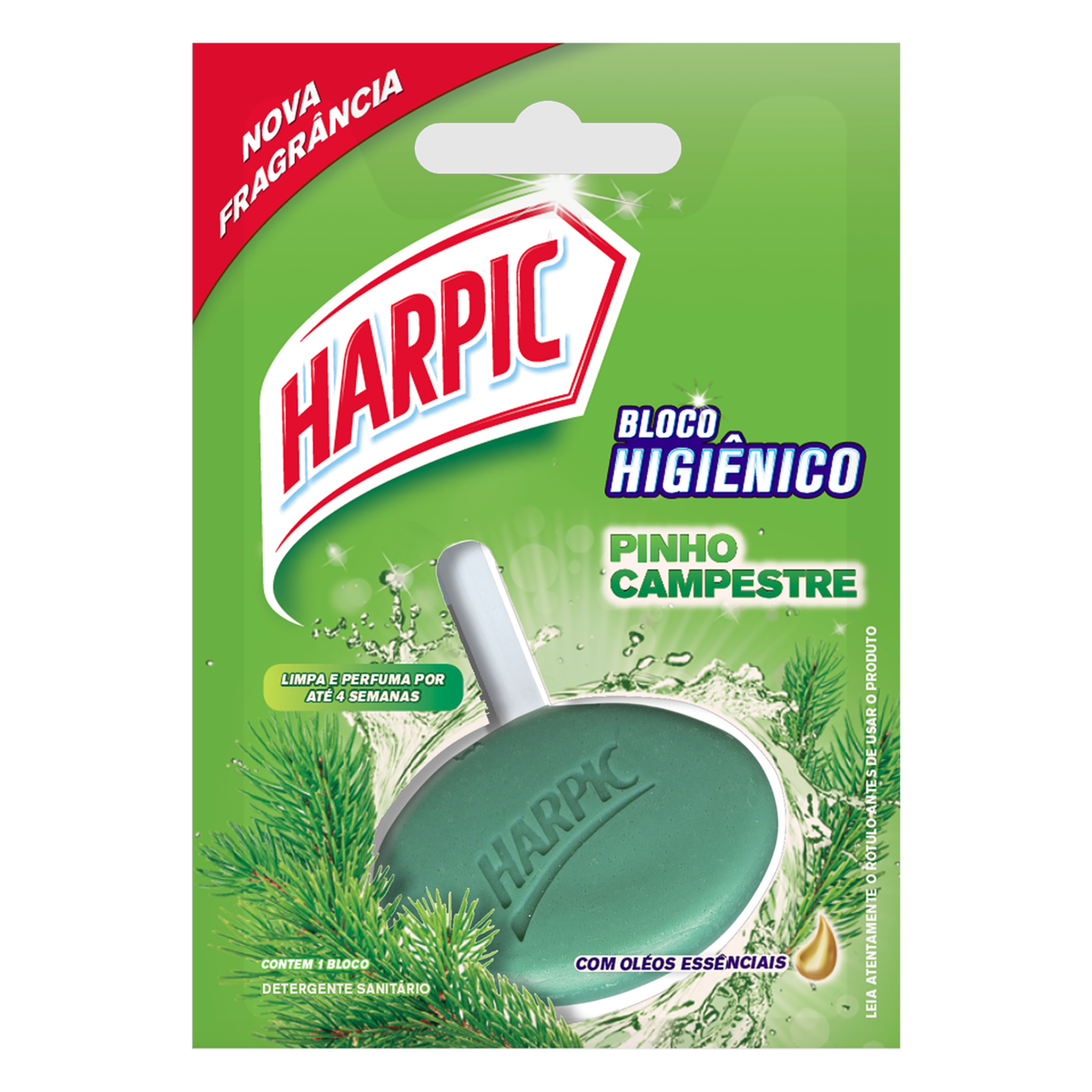 Detergente Sanitário Bloco Pinho Campestre Harpic