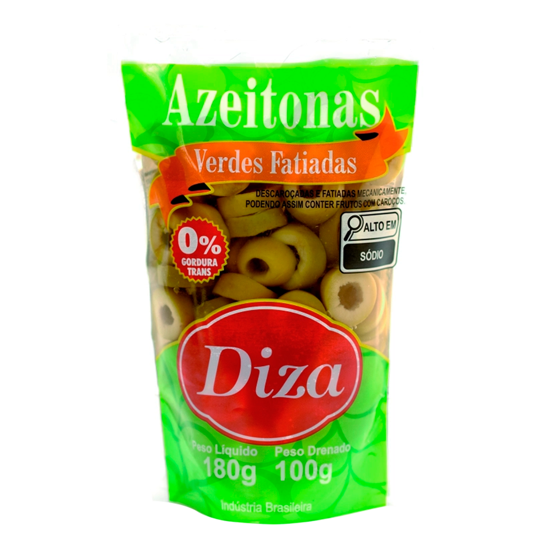 Azeitona Verde Fatiada Diza Sach&ecirc; 100g&nbsp;