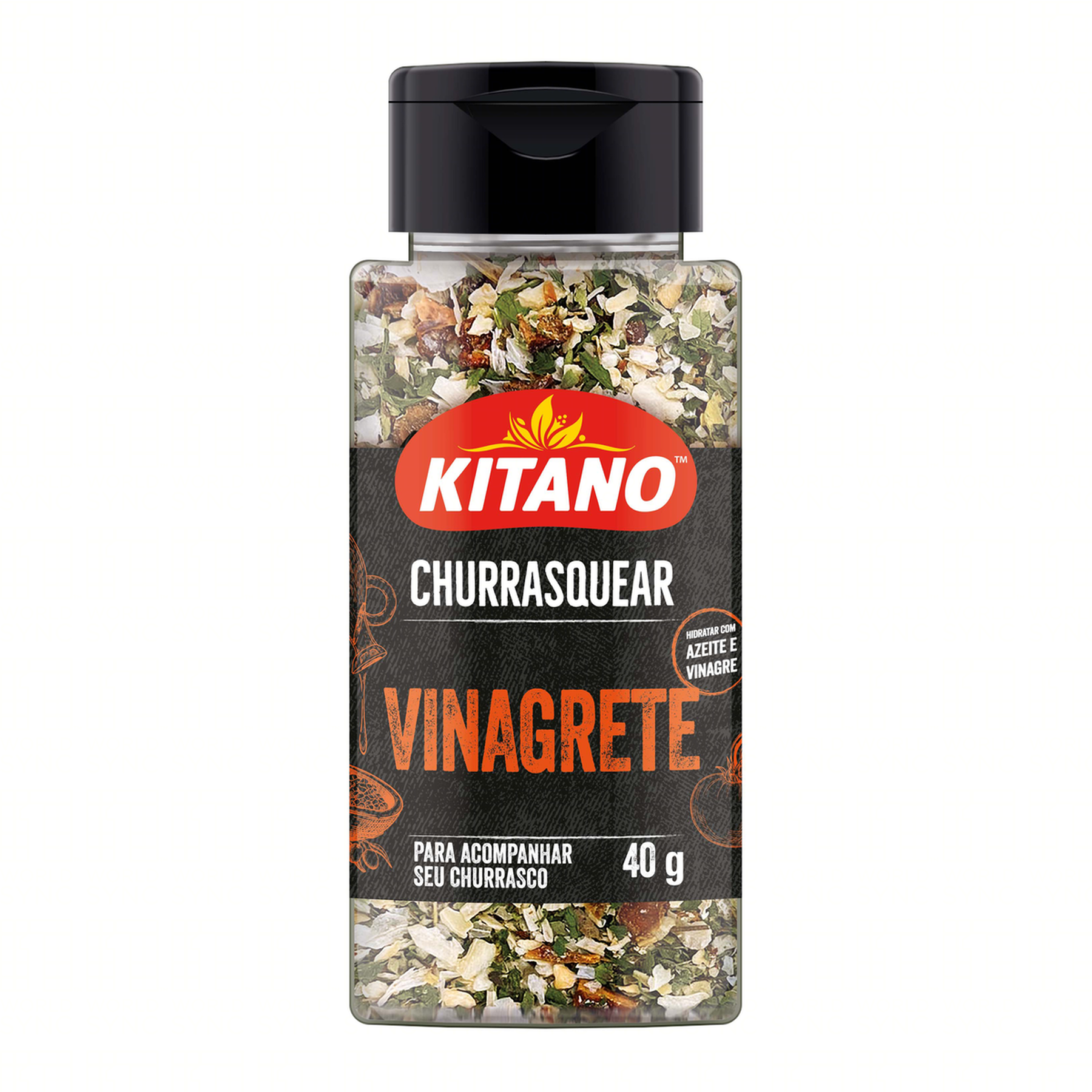 Tempero Vinagrete Kitano Churrasquear Frasco 40g
