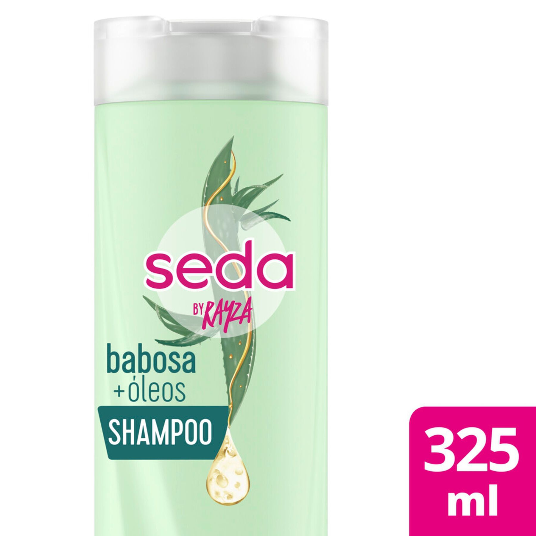 Shampoo Babosa e &Oacute;leos by Rayza Seda Frasco 325ml