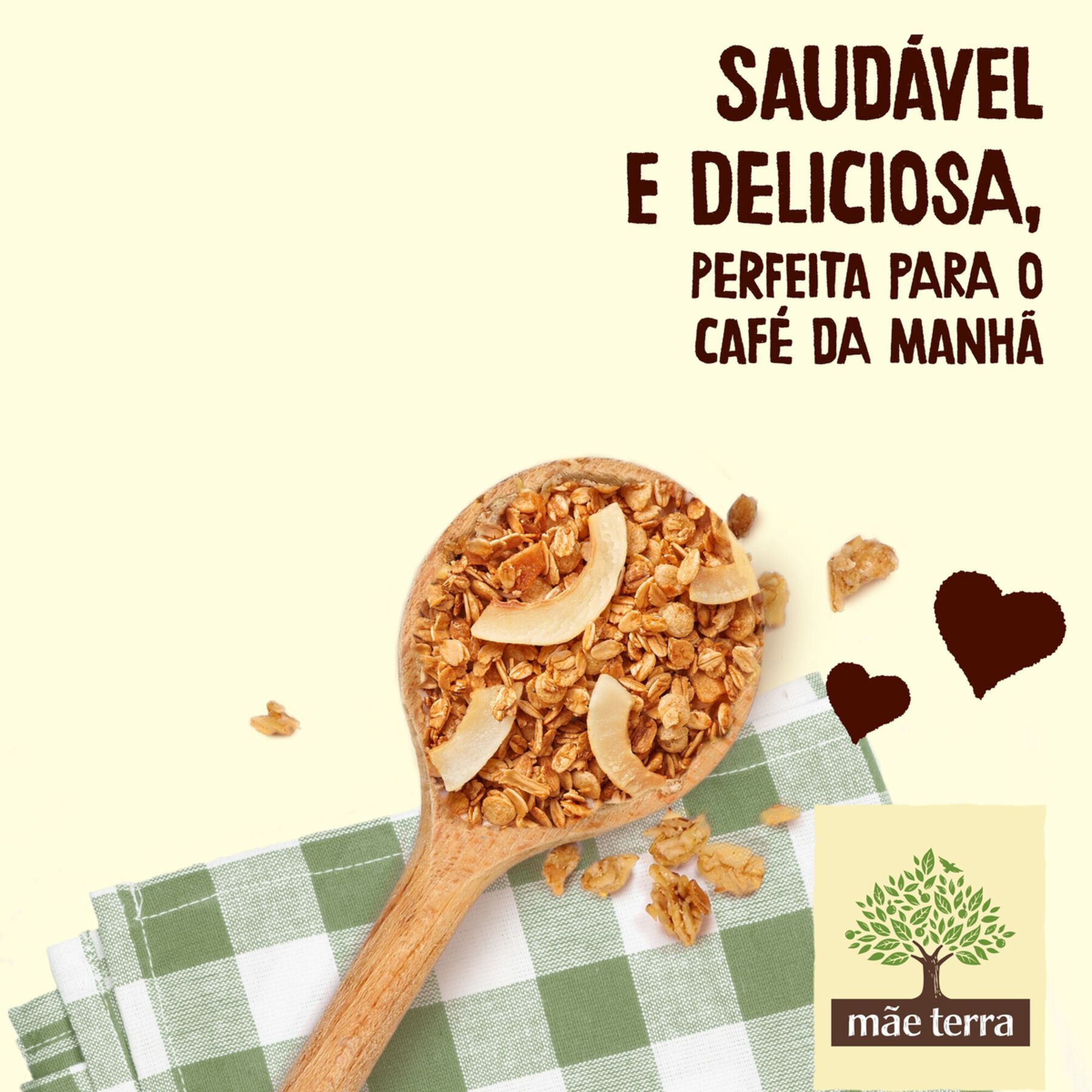 Granola Lascas de Coco Mãe Terra Caixa 180g