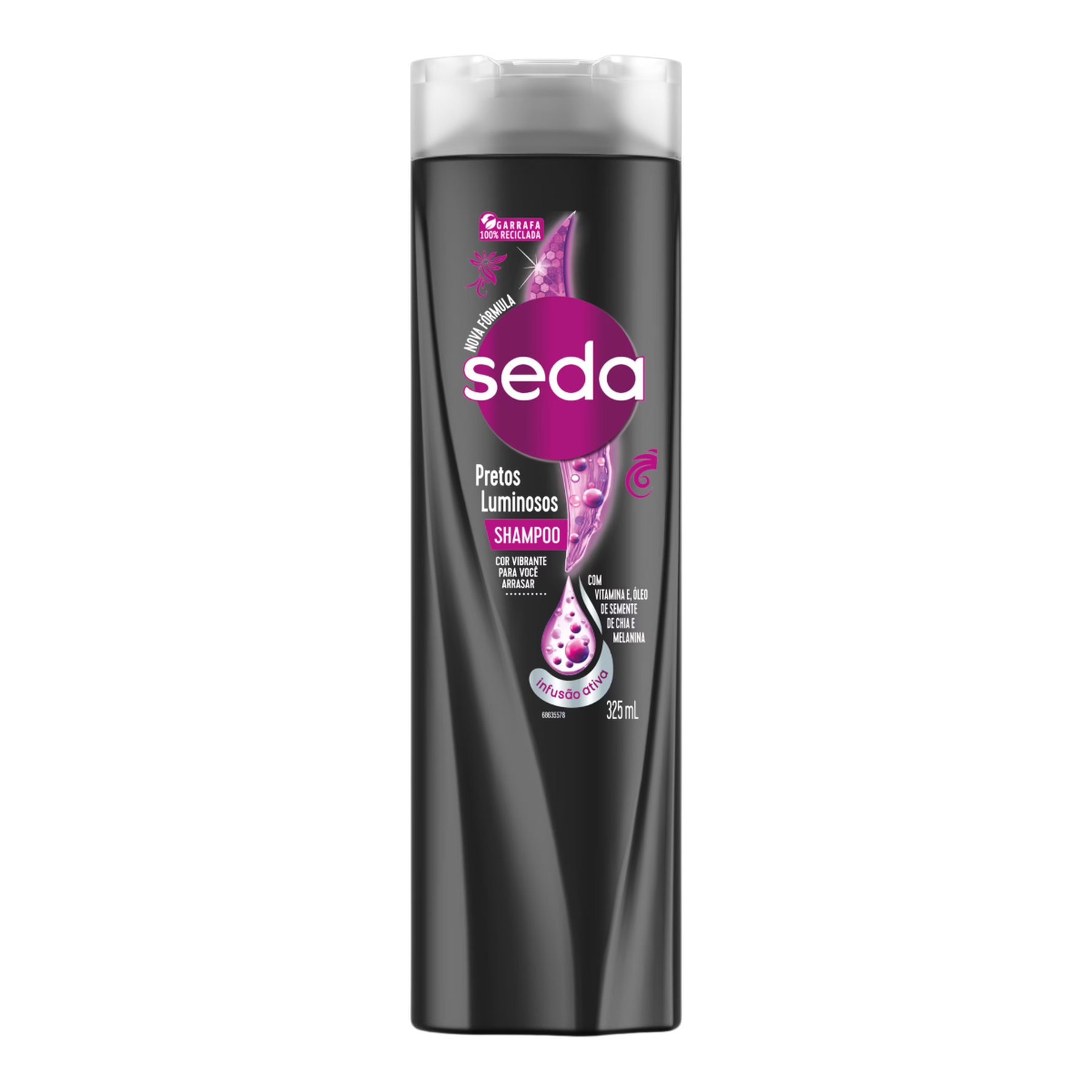 Shampoo Seda Pretos Luminosos Frasco 325ml