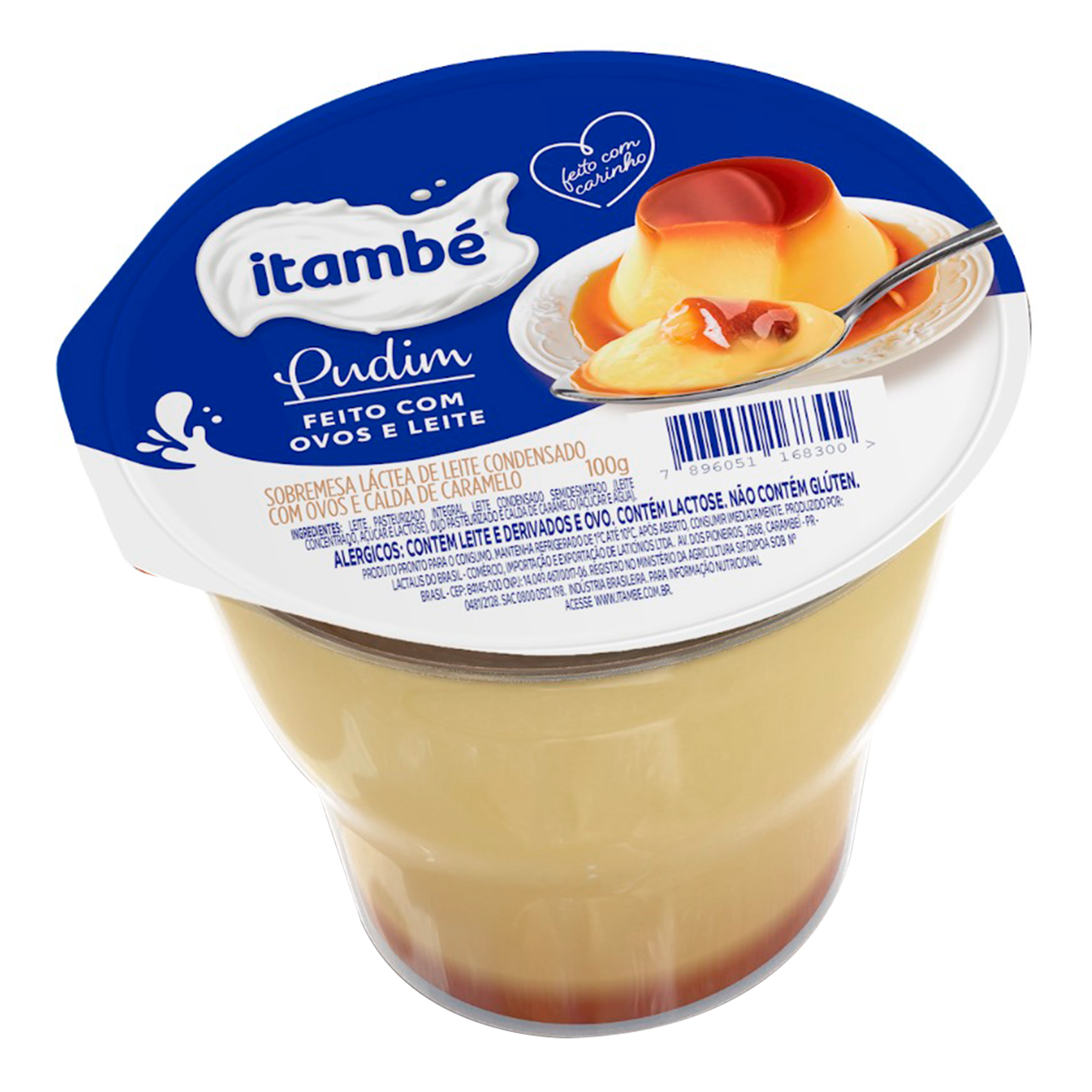 Sobremesa L&aacute;ctea Pudim Leite Condensado Itamb&eacute; Pote 100g