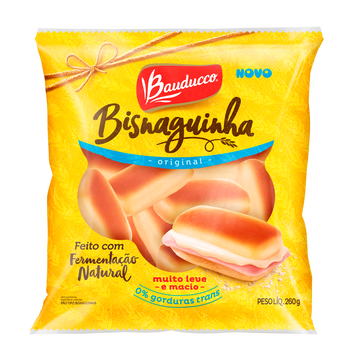 Pão Bisnaguinha Original Bauducco Pacote 260g