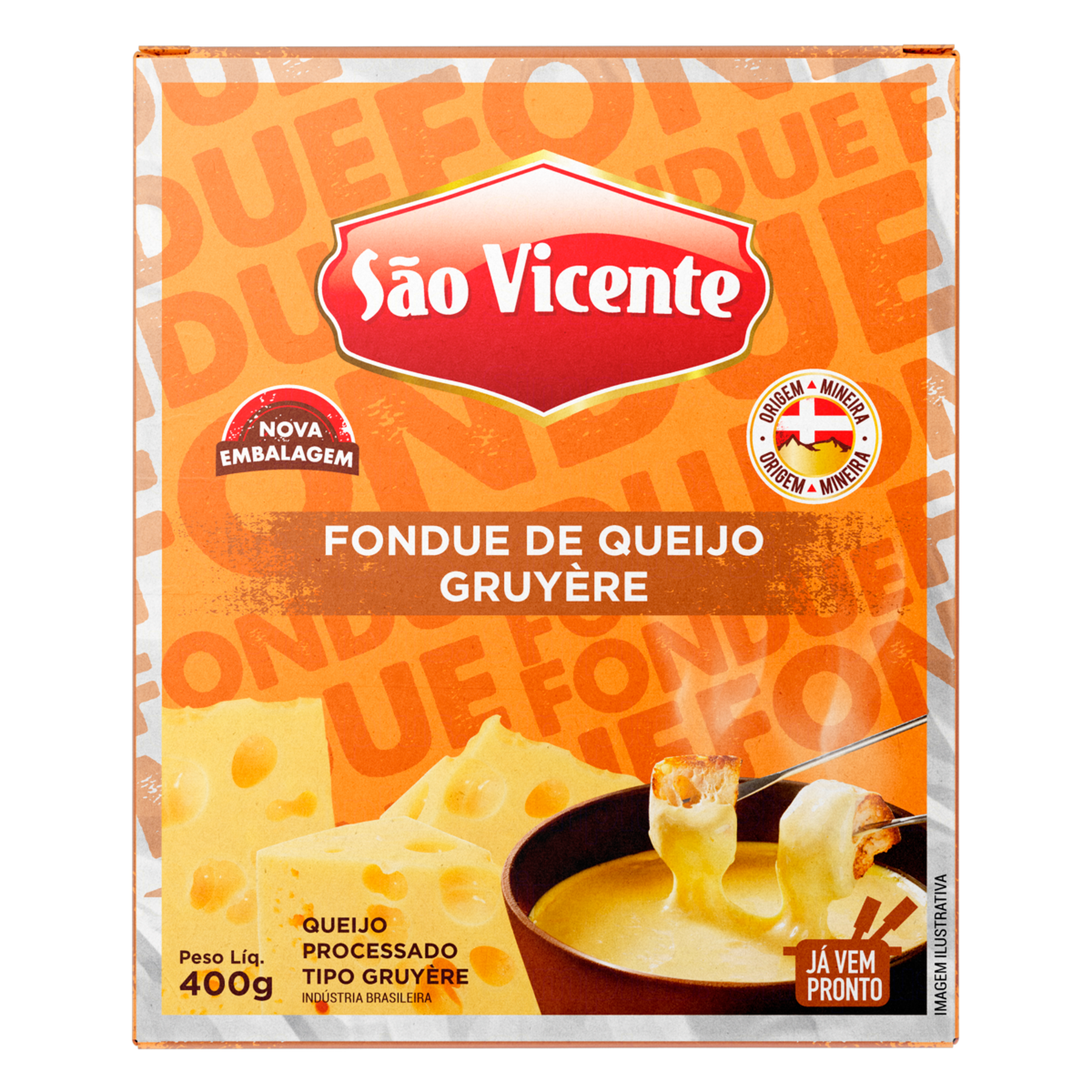 Fondue de Queijo Gruyère São Vicente 400g
