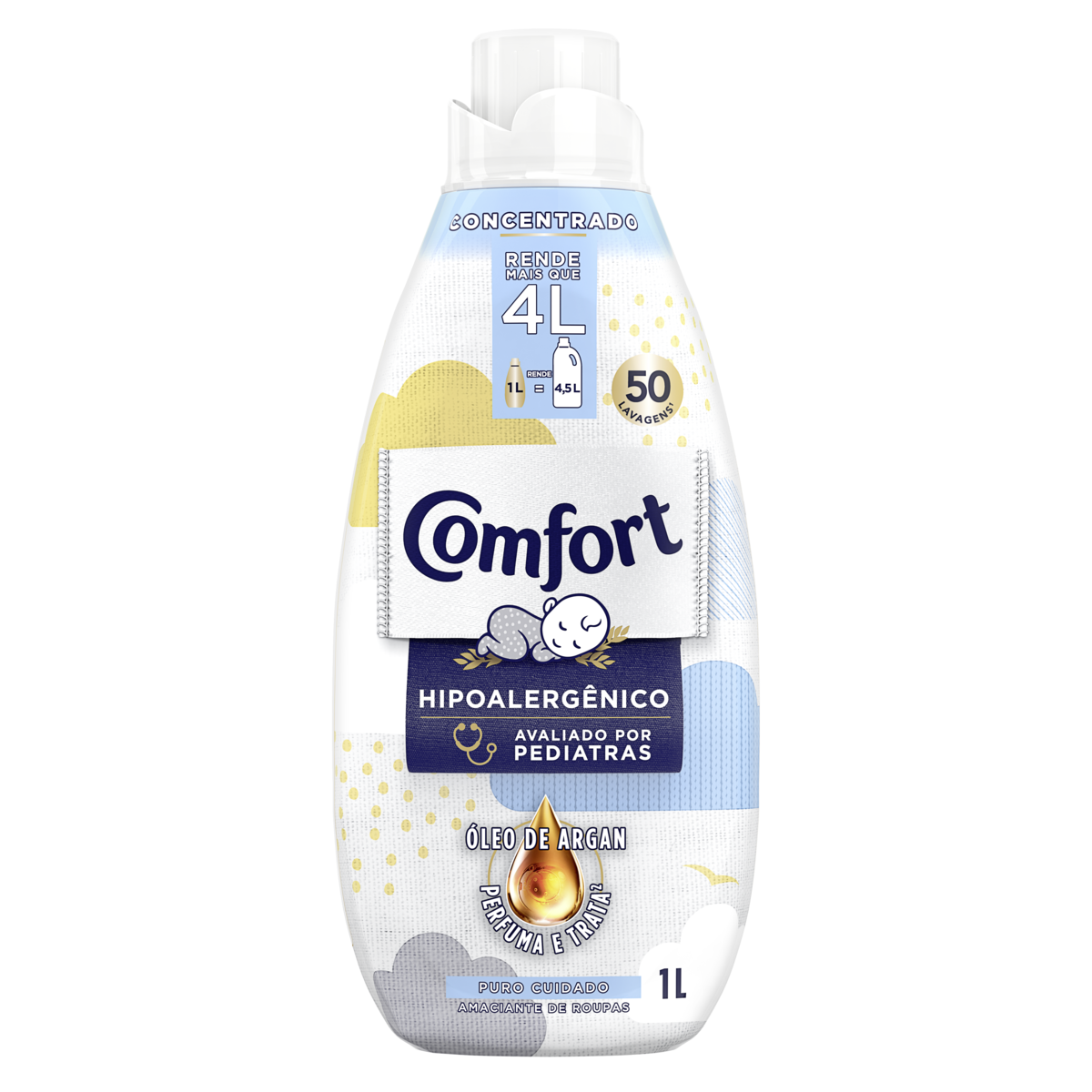 Amaciante de Roupa Concentrado Puro Cuidado Comfort Intense Frasco 1l