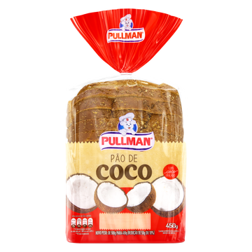 Pão Coco Pullman Pacote 450g