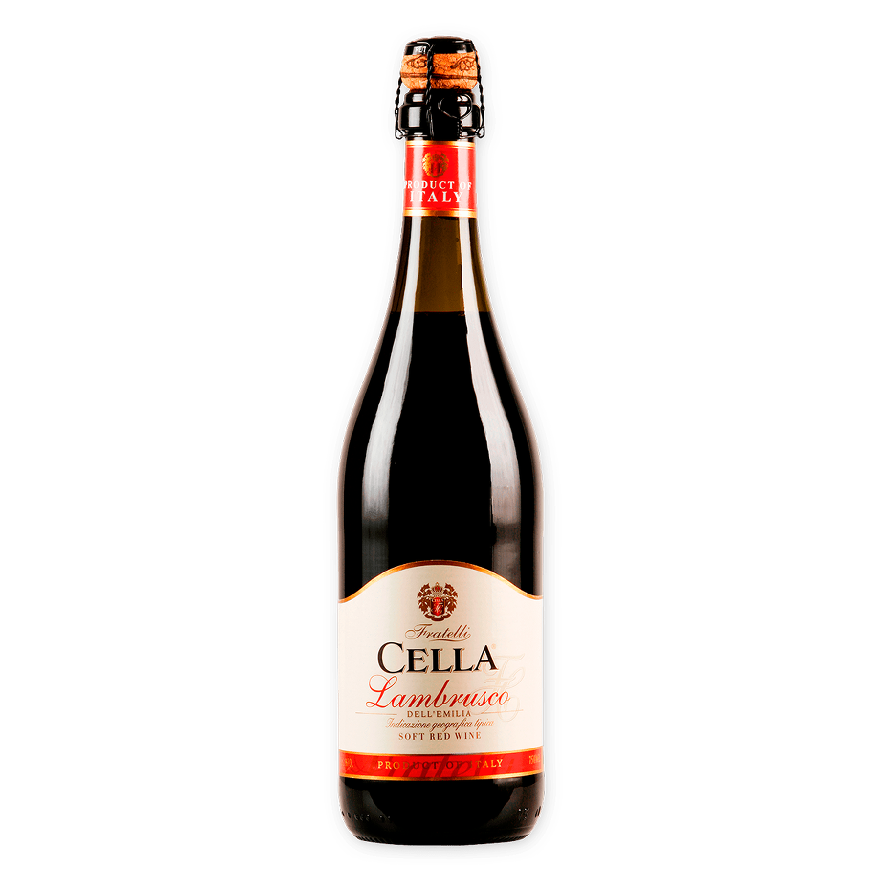 Vinho Tinto Lambrusco Cella Garrafa 750ml 