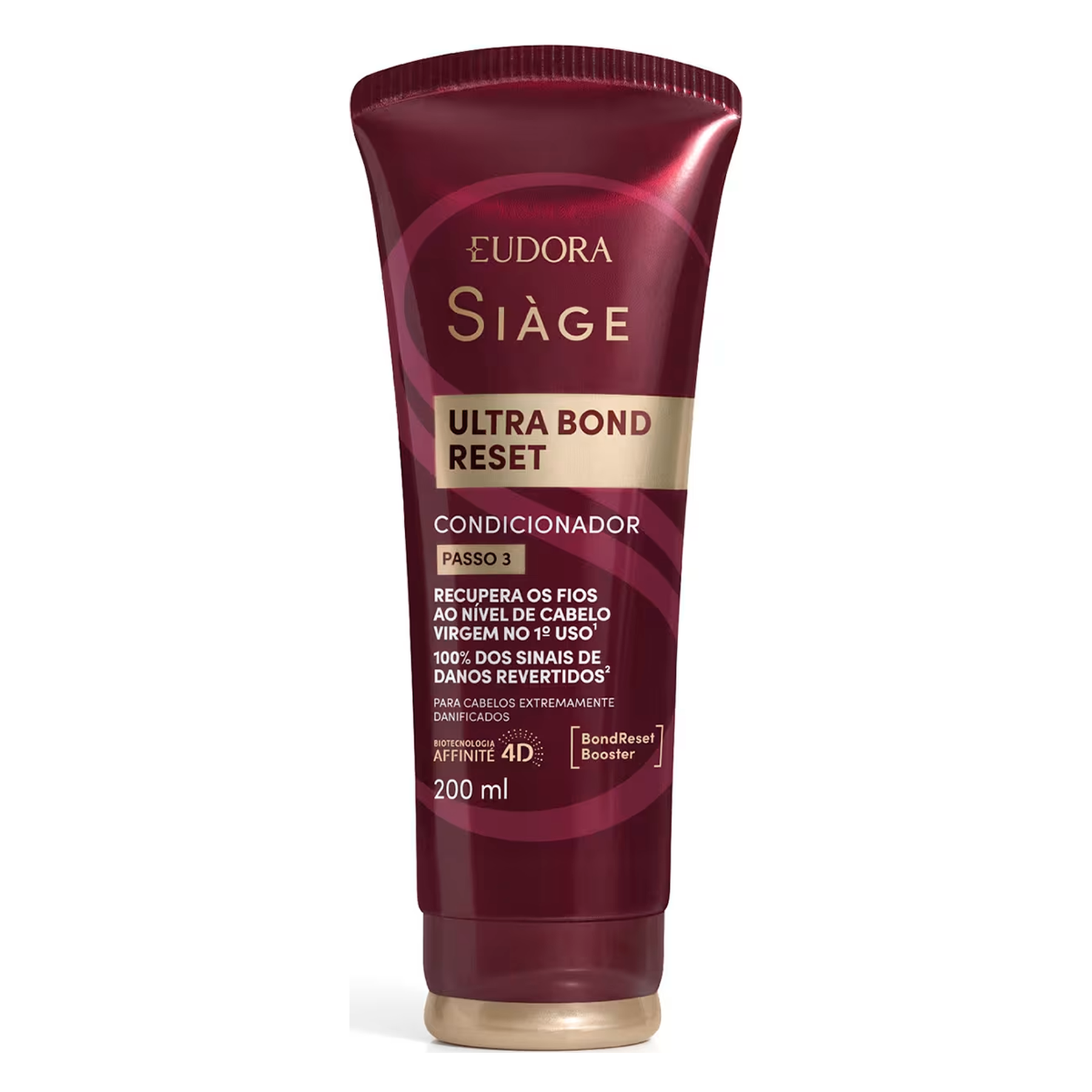 Condicionador Ultra Bond Reset Si&agrave;ge Eudora Bisnaga 200ml