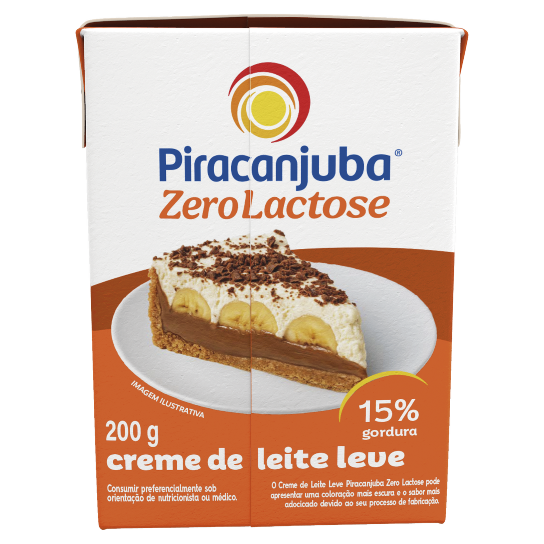 Creme de Leite UHT Leve Homogeneizado Zero Lactose Piracanjuba Caixa 200g