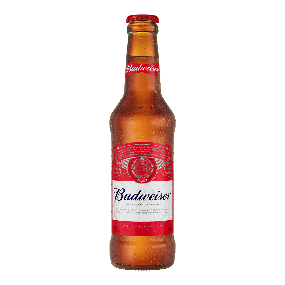 Cerveja American Lager Budweiser Long Neck 330ml