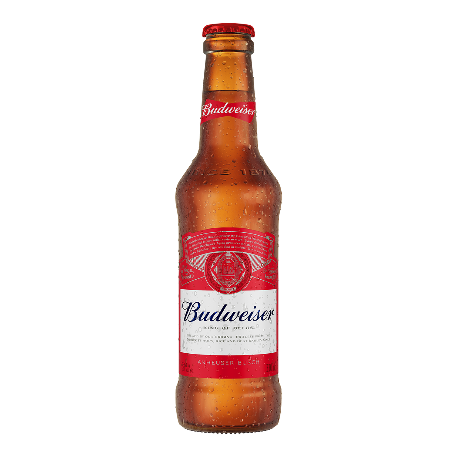 Cerveja American Lager Budweiser Long Neck 330ml