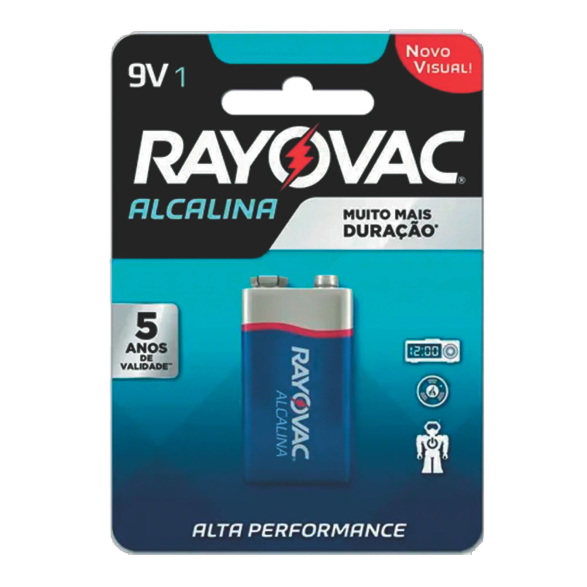 Bateria Alcalina Rayovac 9v