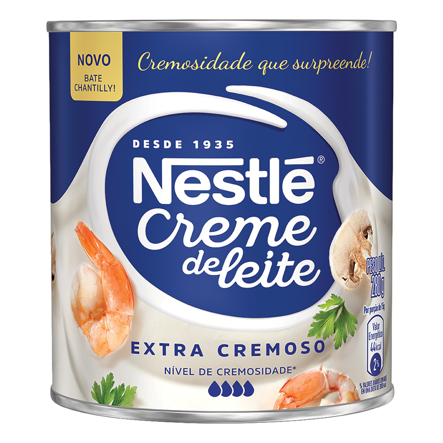 Creme de Leite Esterilizado Extra Cremoso Bate Chantilly Nestlé Lata 280g
