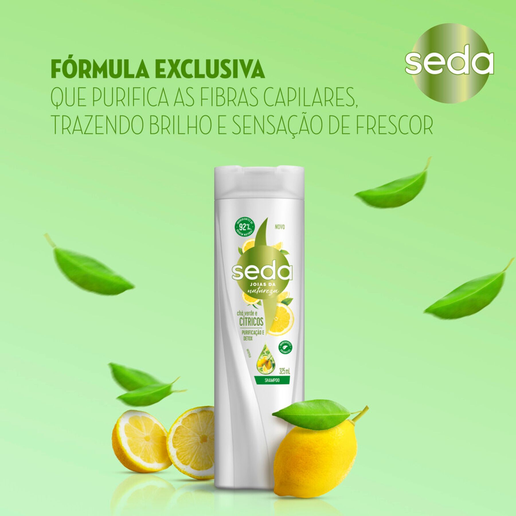 Shampoo Seda Recarga Natural Pureza Detox 325ml