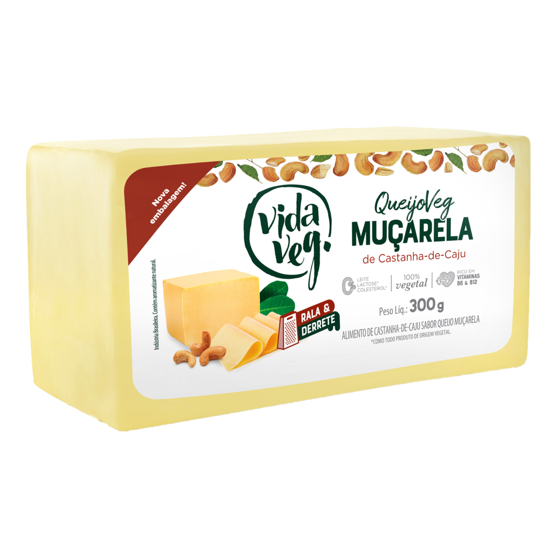 Queijo Mussarela Vegetal Vida Veg 300g