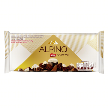 Chocolate White Top Nestlé Alpino Pacote 90g