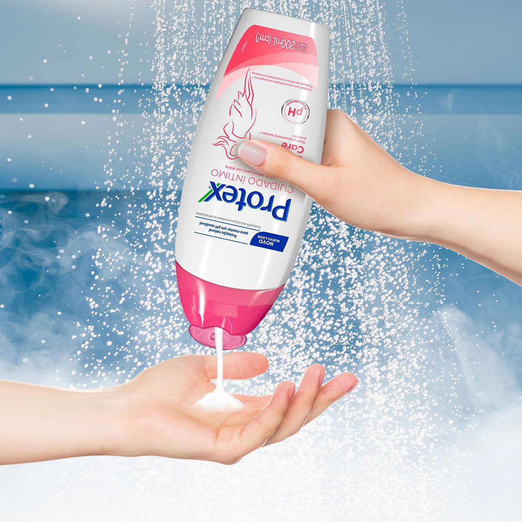 Sabonete Líquido Íntimo Delicate Care Protex Cuidado Íntimo Sachê 140ml Refil