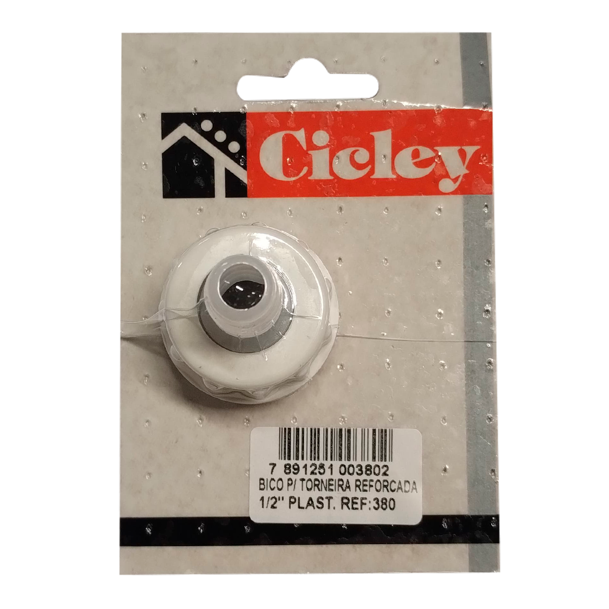 Bico para Torneira Refor&ccedil;ada 1/2" Pl&aacute;stico Cicley Ref.: 380