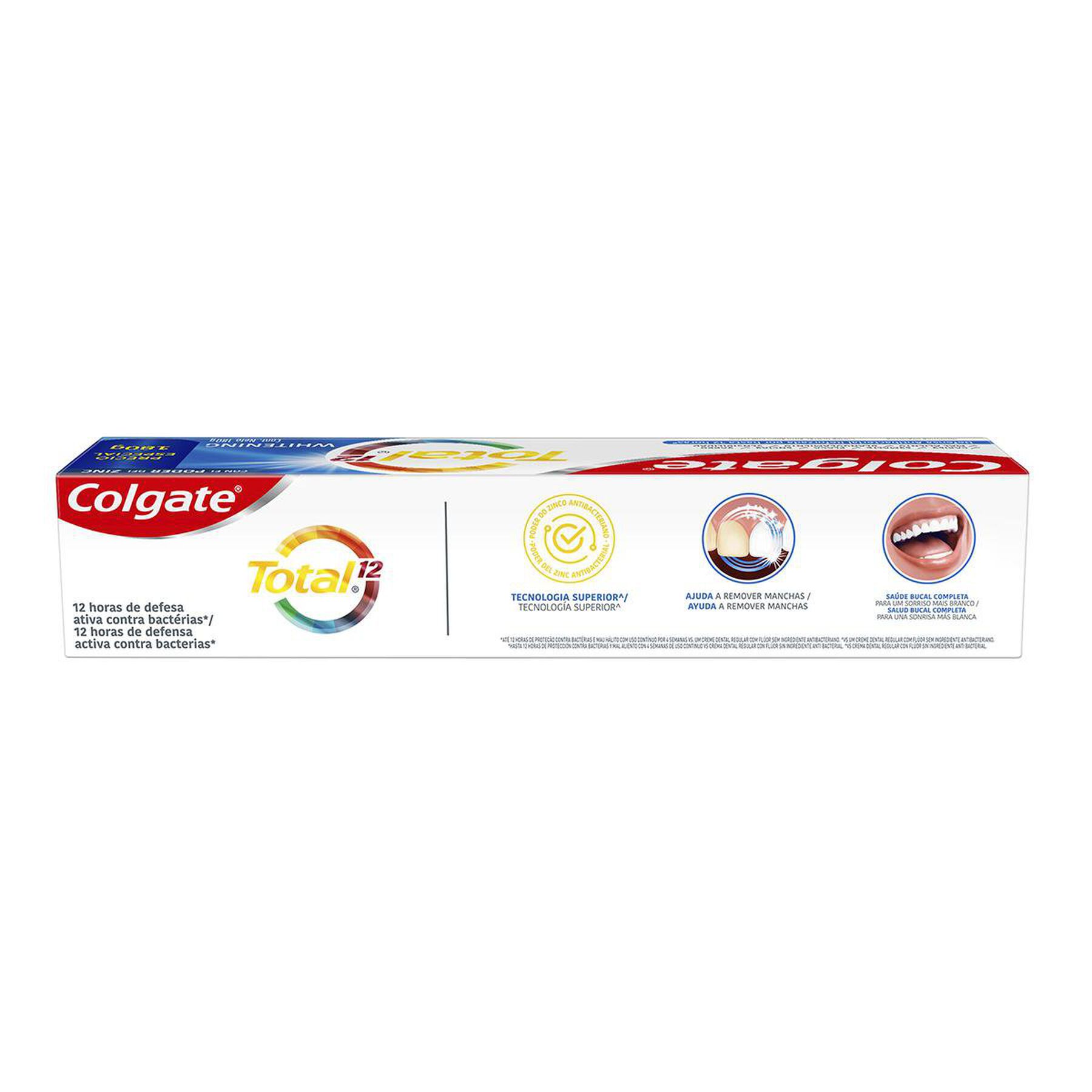 Creme Dental Para Branqueamento Colgate Total 12 Whitening 180g