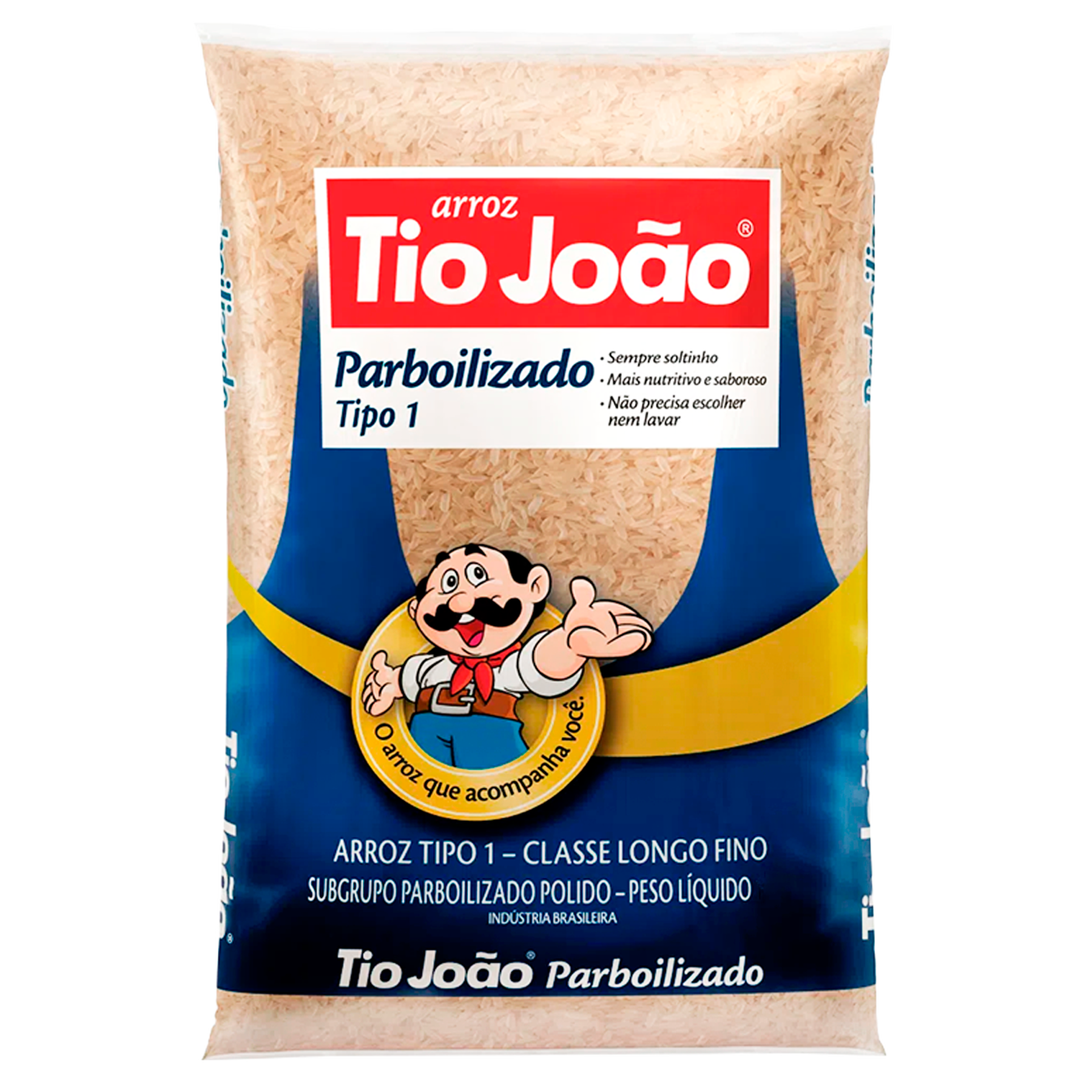 Arroz Parboilizado Tio João Pacote 5kg