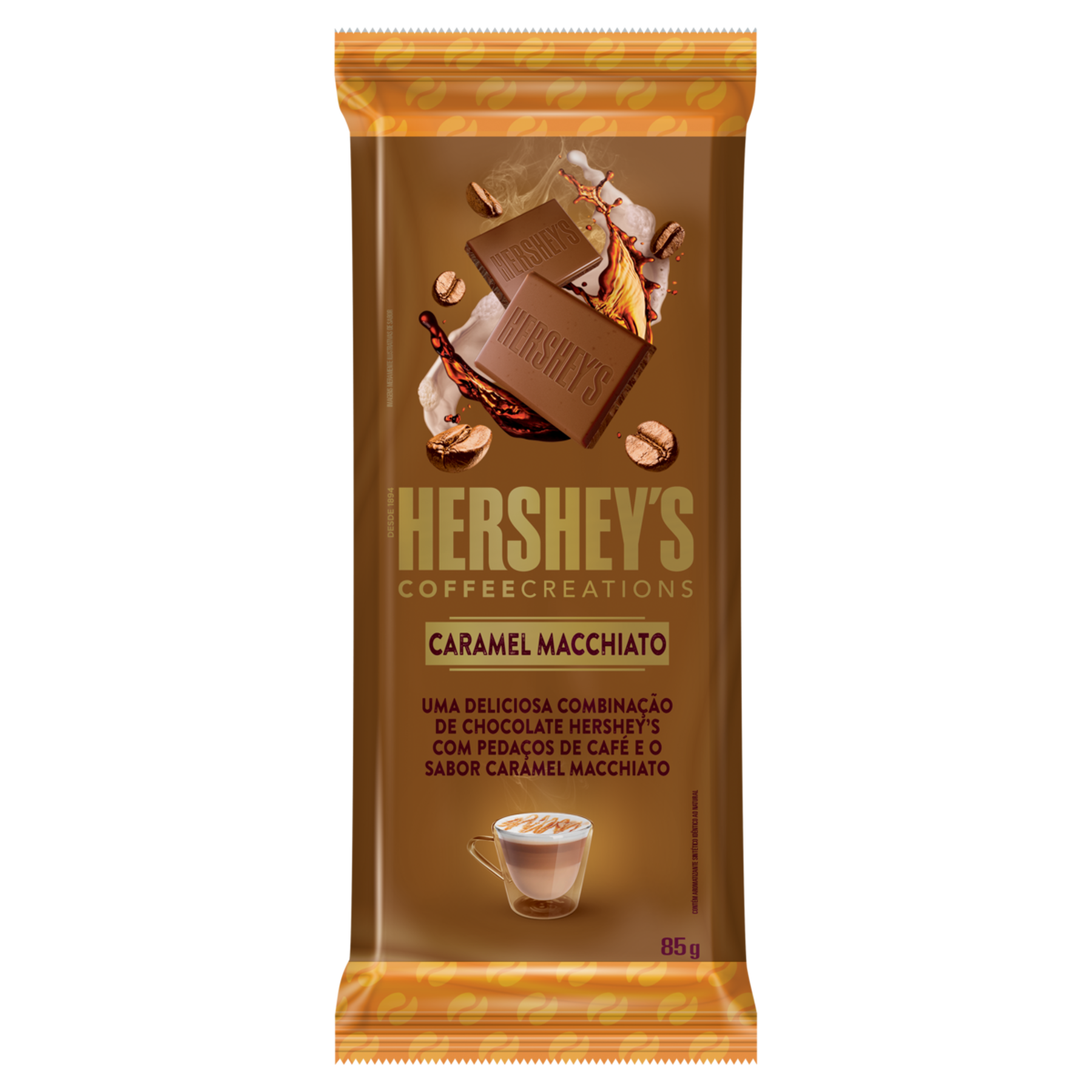 Chocolate Coffee Creations Caramel Macchiato Hershey's Pacote 85g