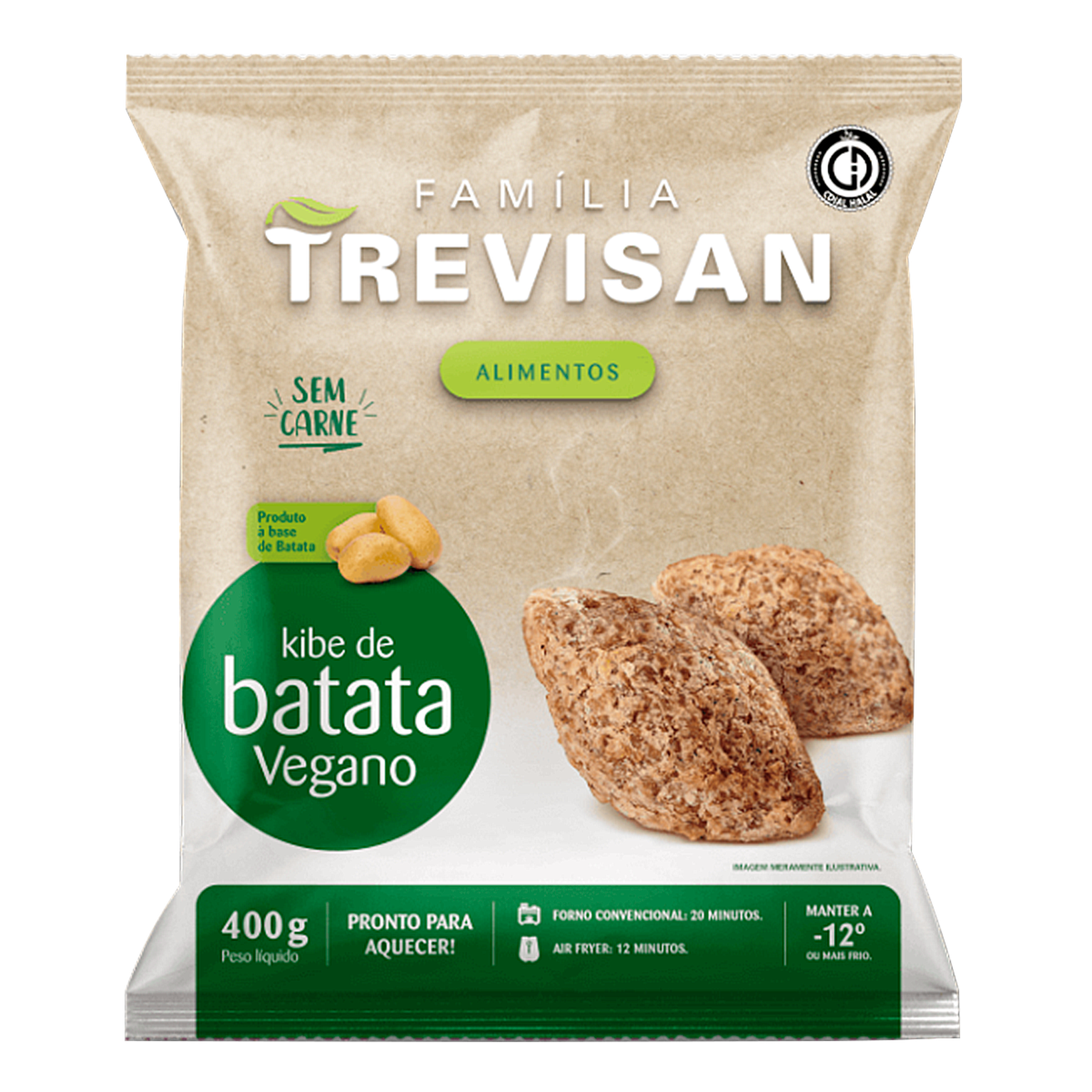 Kibe de Batata Vegano Trevisan 400g