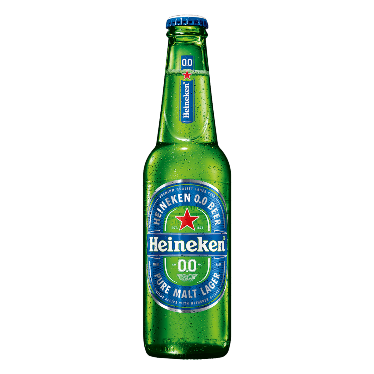 Cerveja Lager Premium Puro Malte Zero &Aacute;lcool Heineken Garrafa 330ml&nbsp;